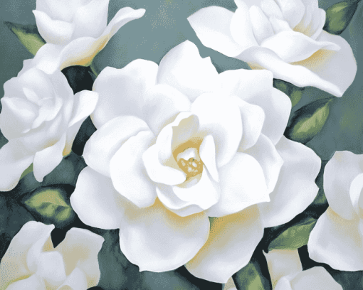 Gardenia Blossoms Diamond Painting