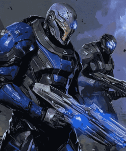 Garrus and James Gaming Diamond Painting