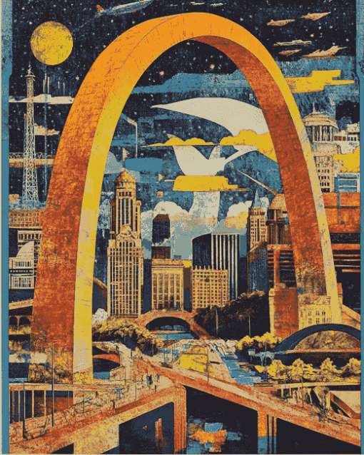 Gateway Arch St. Louis Diamond Painting