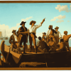 George Caleb Bingham Jolly Flatboatmen Diamond Painting