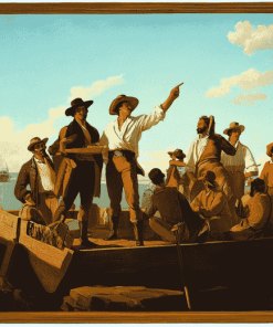 George Caleb Bingham Jolly Flatboatmen Diamond Painting