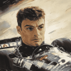 George Russell Racing Star Diamond Painting