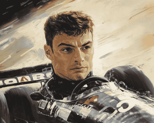 George Russell Racing Star Diamond Painting