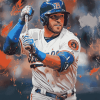 George Springer Baseball Diamond Painting