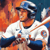 George Springer Baseball Icon Diamond Painting