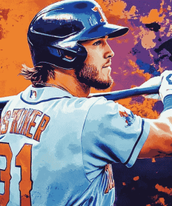 George Springer Baseball Icon Diamond Painting