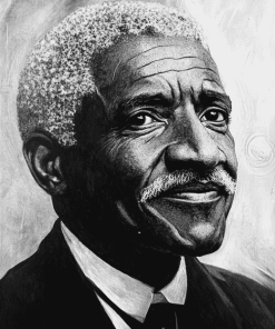 George Washington Carver Monochrome Diamond Painting