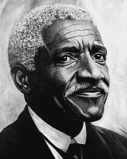 George Washington Carver Monochrome Diamond Painting