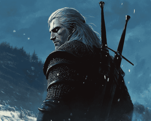 Geralt of Rivia The Witcher Diamond Painting