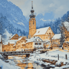 German Bavaria Winter Scenes Diamond Painting