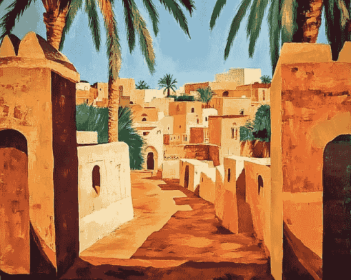 Ghadames Historical Towns Diamond Painting