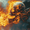 Ghost Rider Cartoon Diamond Painting