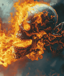 Ghost Rider Cartoon Diamond Painting