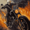 Ghost Rider Motorcycle Movies Diamond Painting