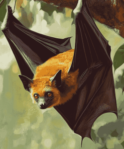 Giant Flying Fox Bat Diamond Painting