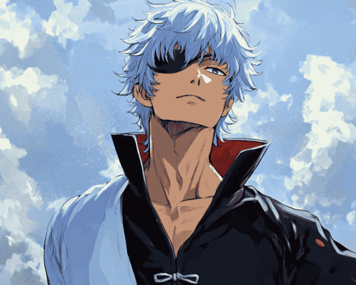 Gintoki Sakata Anime Diamond Painting