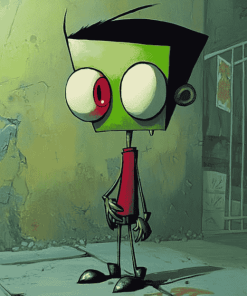 Gir Invader Zim Cartoons Diamond Painting