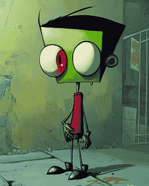 Gir Invader Zim Cartoons Diamond Painting