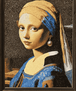 Girl With The Pearl Earring Vintage Diamond Painting