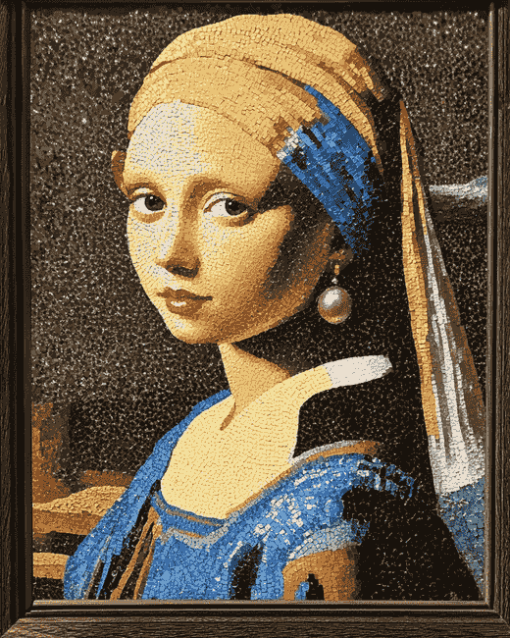 Girl With The Pearl Earring Vintage Diamond Painting