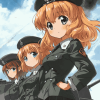 Girls Und Panzer Anime Diamond Painting