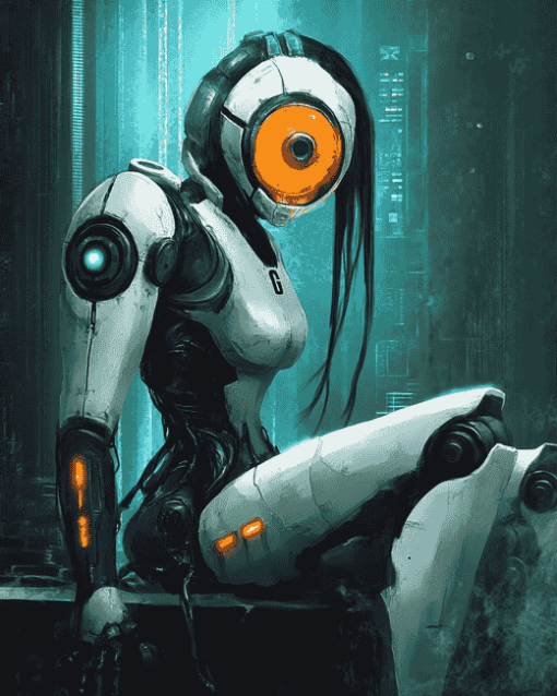 Glados Robot Diamond Painting