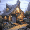 Gnome Cabin Retreat Diamond Painting