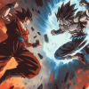 Goku and Jiren Anime Diamond Painting