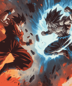 Goku and Jiren Anime Diamond Painting