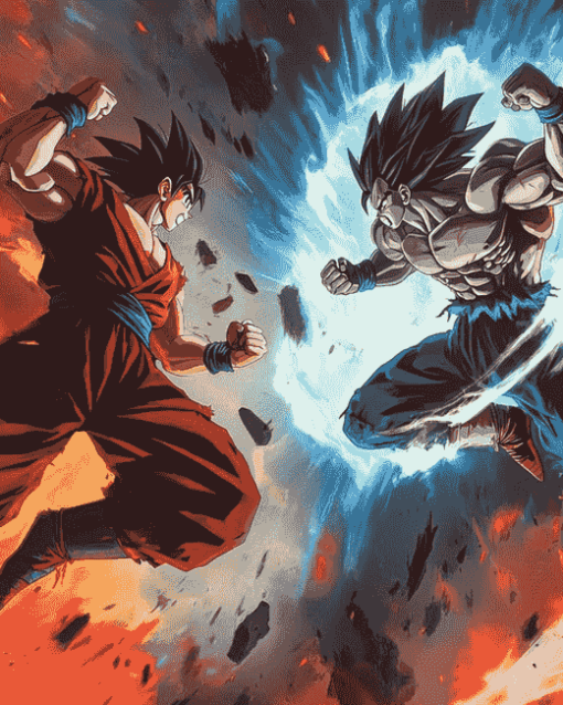 Goku and Jiren Anime Diamond Painting