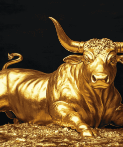 Golden Bull Diamond Painting