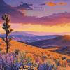 Golden California Desert Diamond Painting