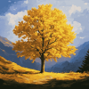 Golden Landscape Diamond Painting