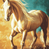 Golden Mare Diamond Painting