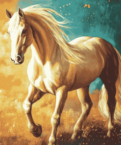 Golden Mare Diamond Painting