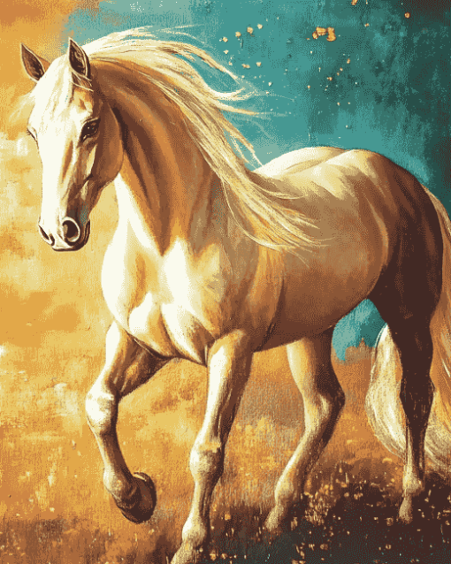 Golden Mare Diamond Painting