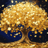 Golden Money Tree Art Diamond Painting