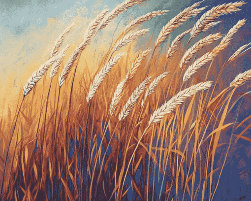 Golden Wheat Fields Diamond Painting