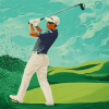 Golf Guy Animation Diamond Painting