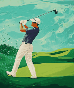 Golf Guy Animation Diamond Painting