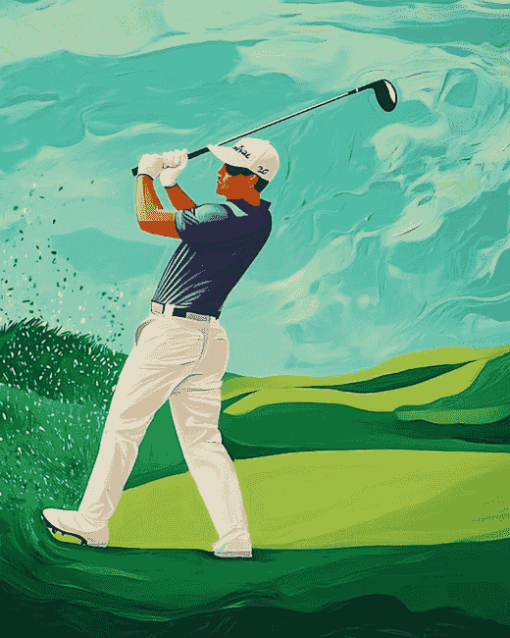 Golf Guy Animation Diamond Painting