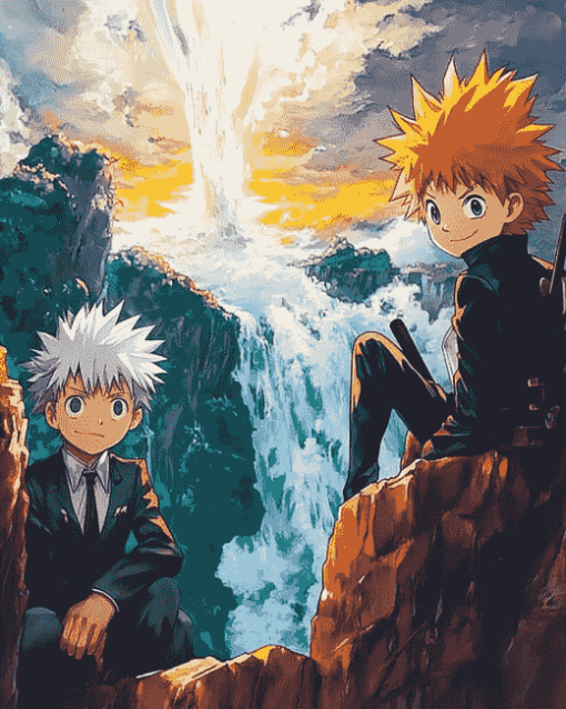 Gon and Kilauea Anime Diamond Painting