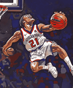 Gonzaga Bulldogs Basketball Diamond Painting