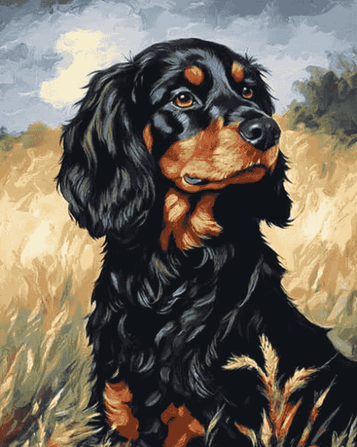 Gordon Setter Puppies Diamond Painting