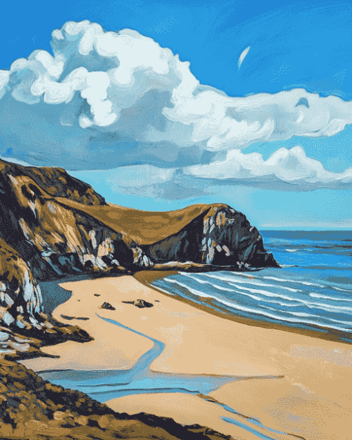 Gower Beaches Diamond Painting