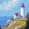 Grand Manan Lighthouse Landscape Diamond Painting