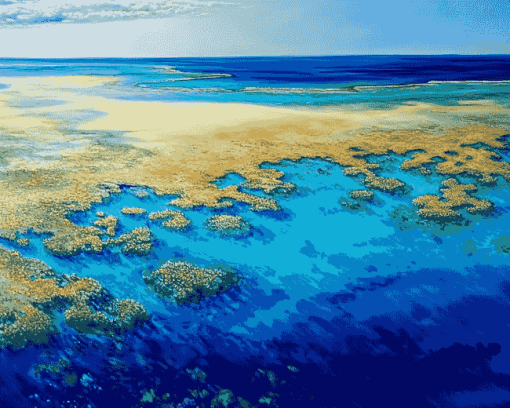 Great Barrier Reef Seascape Diamond Painting