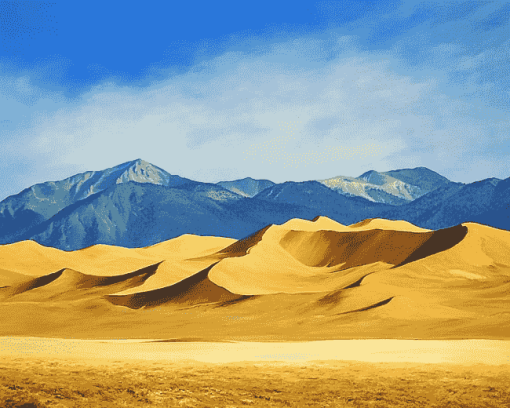 Great Sand Dunes Mountain Diamond Painting