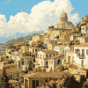 Greece Cityscapes Diamond Painting