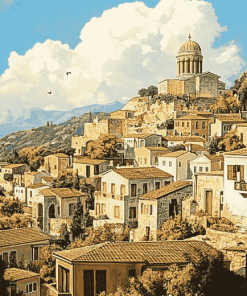 Greece Cityscapes Diamond Painting